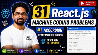 #1 Accordian | ReactJS Machine Coding #react #javascript