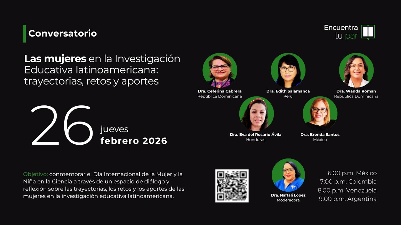 Conversatorio: Las mujeres en la Investigación Educativa latinoamericana: trayectorias, retos...