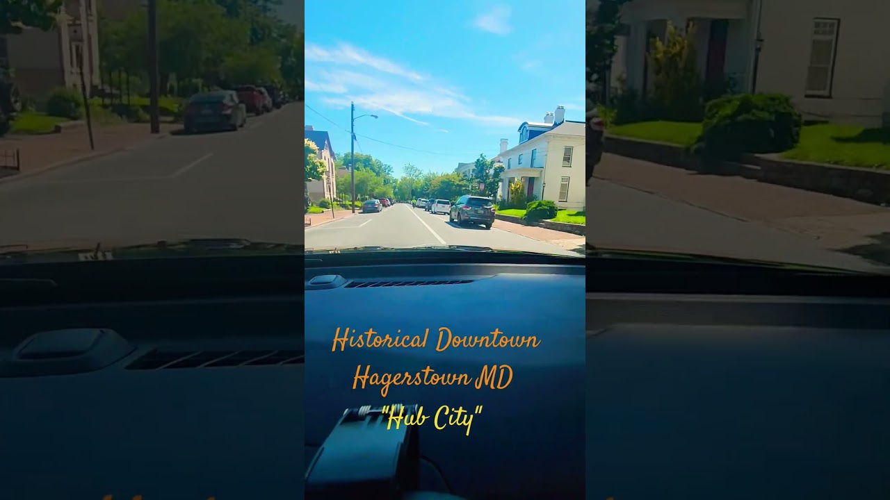 Historical Downtown Hagerstown, MD 1762. Civil War Battles Antietam, Appalachian Mountains  Railway