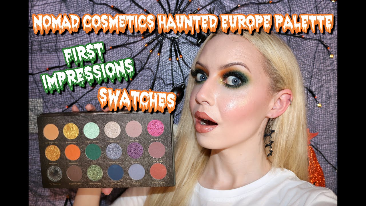 NOMAD COSMETICS HAUNTED EUROPE PALETTE | FIRST IMPRESSONS & SWATCHES 🏰