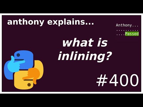 what is inlining? and how does it make code faster? (intermediate) anthony explains #400