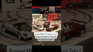 Pagani MINI GT Collector Trio | Huayra Roadster, Zonda HP Barchetta &amp; Zonda F