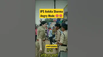 Lady Singham IPS Ankita Sharma Scolding Police Constable 😠😠   #shorts #ytshorts #ipsankitasharma