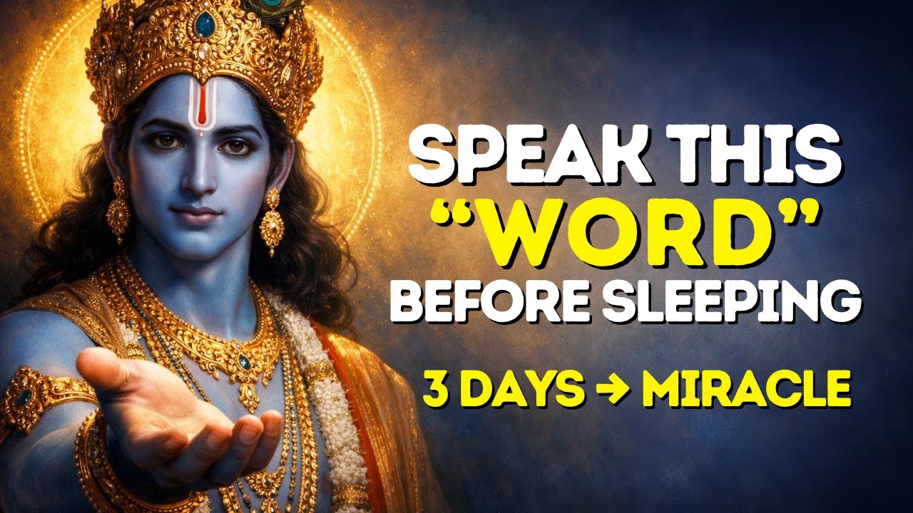 🦚Speak THIS Before Sleeping as Krishna Said – Miracles Will Start in Just 3 Days | What Kanha Says