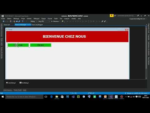 Vb.net style d'un label par bouton de commande
