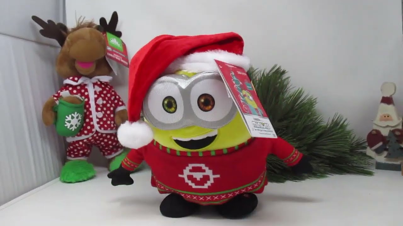 Gemmy Christmas Minion Stuffed Animal Christmas Minions Bob