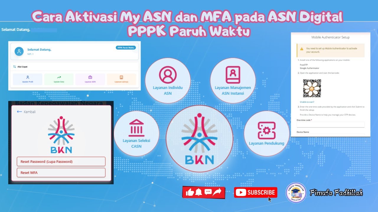 Cara Aktivasi My ASN dan MFA pada ASN Digital PPPK Paruh Waktu