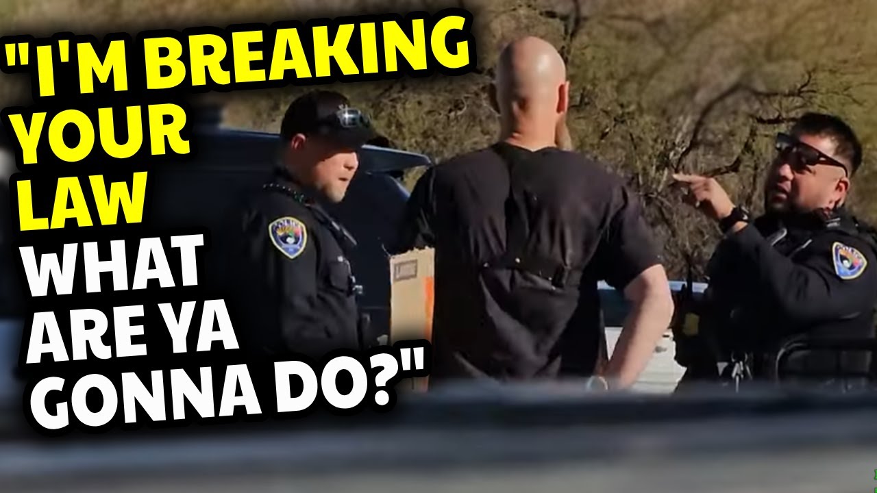 Intentionally BREAKING the LAW in Front of Cops and BEGGING for a ...