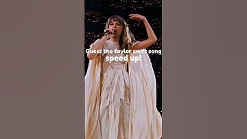 Guess the taylor swift song speed up! #taylorswift #guessthesong #capcut #fyp
