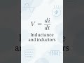 Inductance And Inductors Explained! 🔬 #Shorts