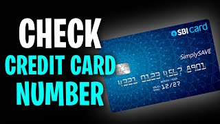 How to Know/Check Your SBI Credit Card Number (2026)