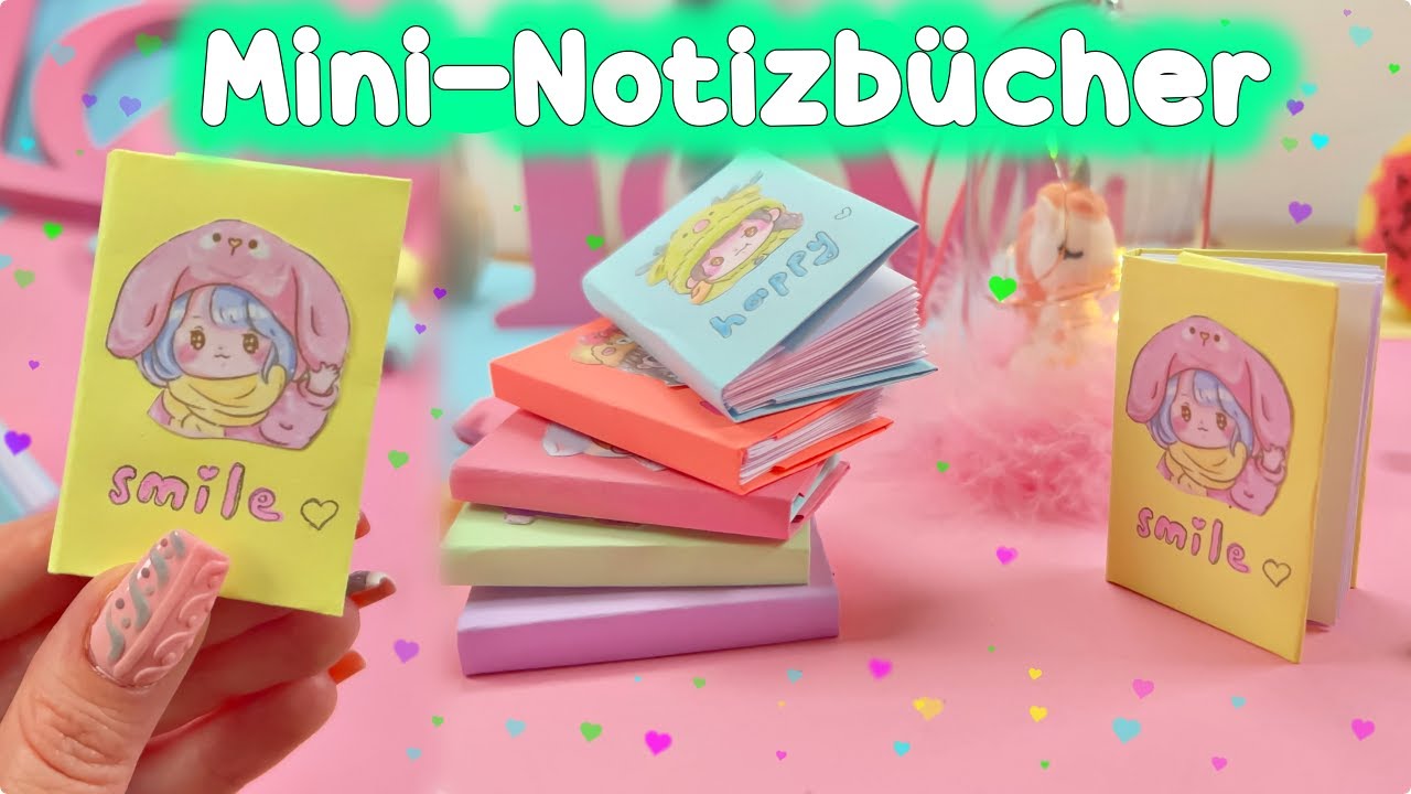 Mini Notizbcher zum Selbermachen  erstaunliche Bastelideen aus Papier  Zurck zur Schule Tricks