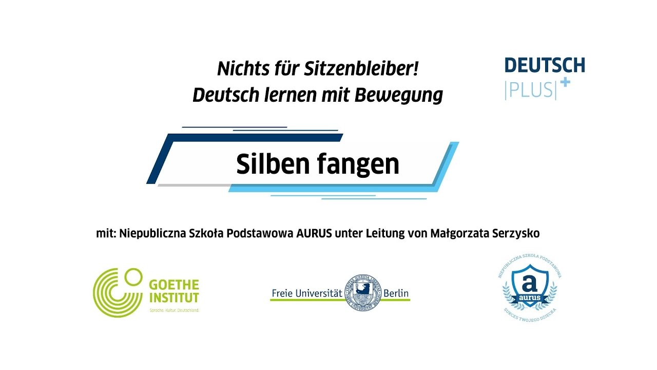 Silben fangen | Bewegung im Deutschunterricht