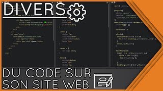 Afficher du Code sur son Site Web [PRISM]