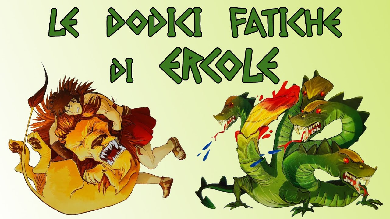🦁🐉 Le DODICI FATICHE di ERCOLE 🍎🐮💩 Mitologia Greca Illustrata 📖 - YouTube