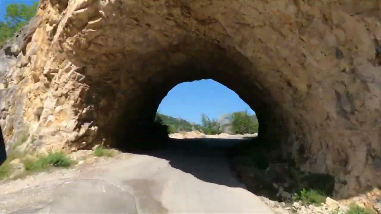 Durmidor from Pluzine to Zabljak,the tunels #durmitor #motorcycle #drone