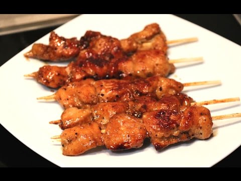 Brochettes de poulet à l'asiatique