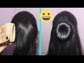 DIY messy Bun | How to make bun hairstyle with bangle for medium hair | Hairstyles for Girls