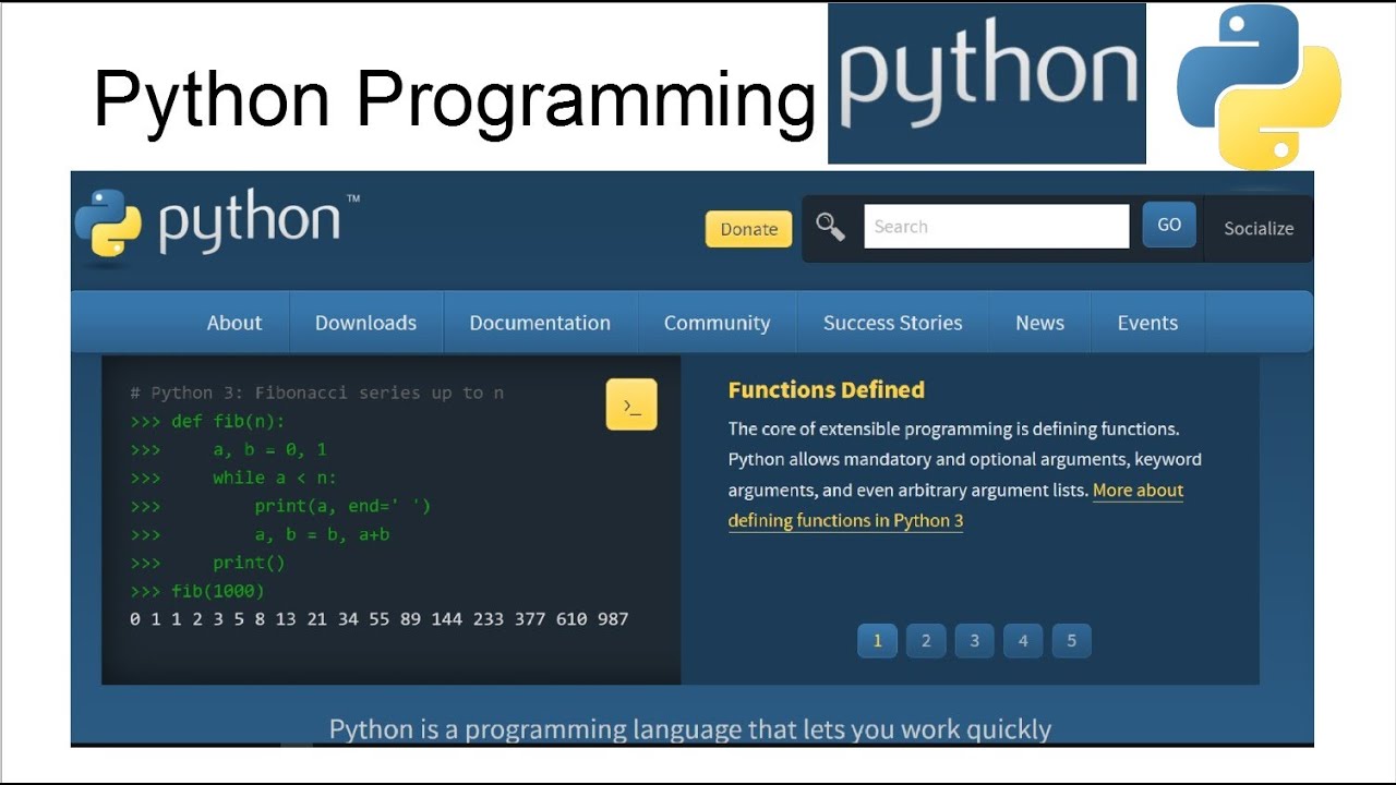 Python Introductory Information - YouTube