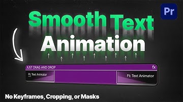 EASY Smooth Text Effect Animation , Drag & Drop Premiere Pro Tutorial - Titles & Captions