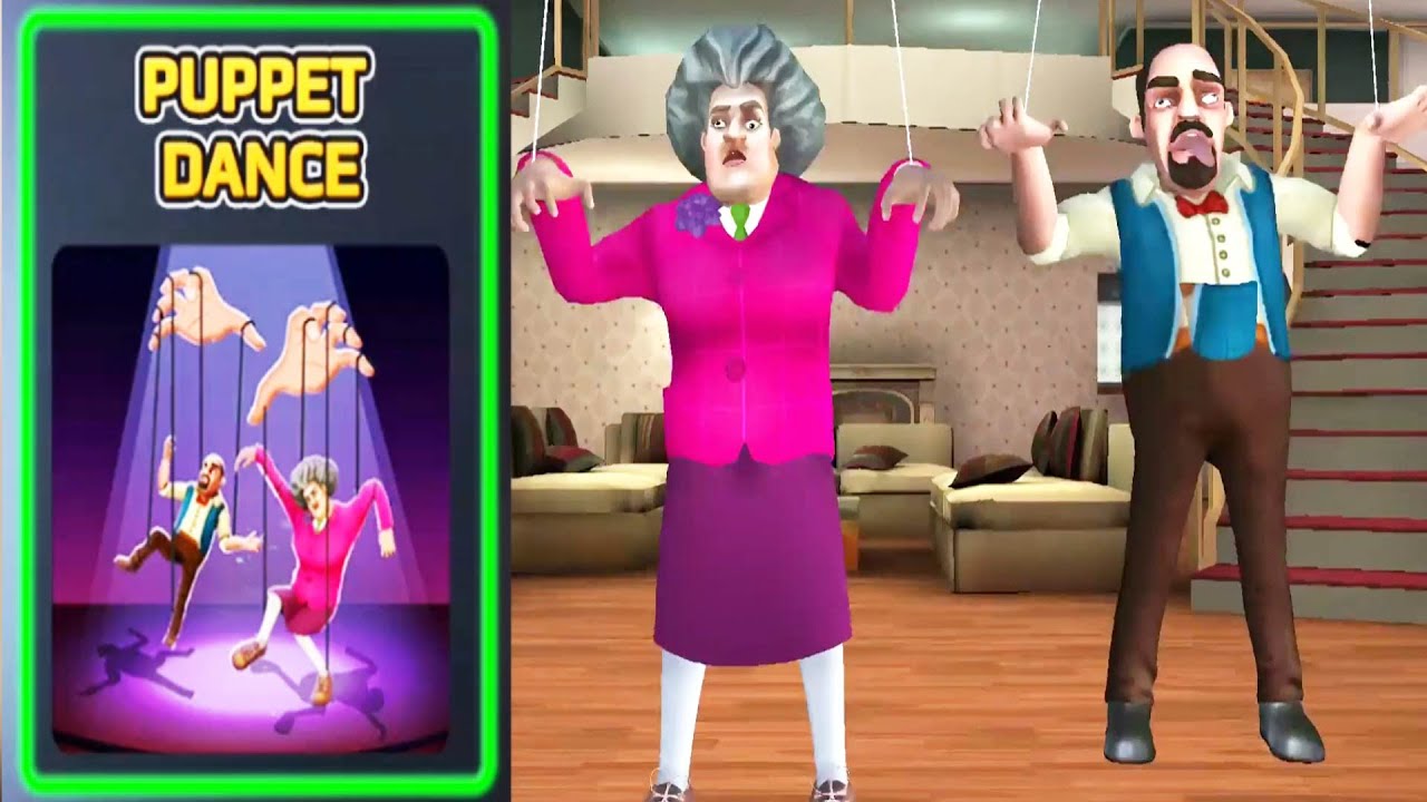 Scary Teacher 3D Puppet Dance TNT Pranks Miss T YouTube