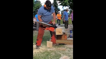 Thumbnail of Crazy fast chainsaw incredible skills