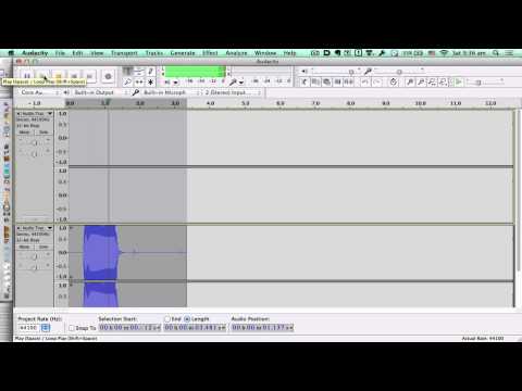 Frequency and Amplitude sound analysis with Audacity