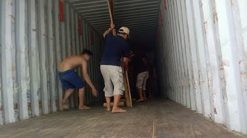 Loading into the container