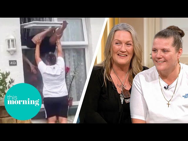 Exclusive: The Stars of the Viral Window Video That Will Have You in Stitches | This Morning class=