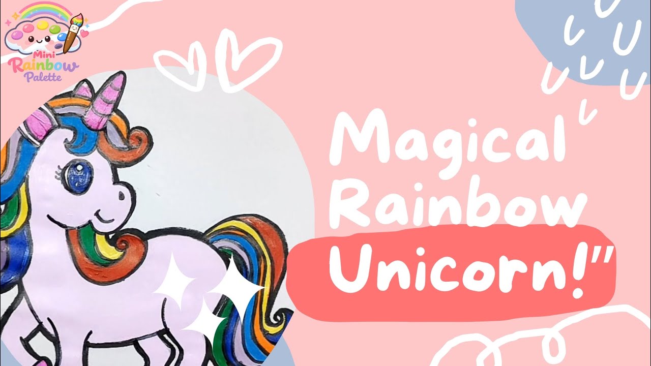 Draw & Paint a Rainbow Unicorn 🦄🌈 | Easy Unicorn Art for Kids