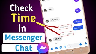 How to check Time & Date in fb messenger long chat - show time in messenger chat