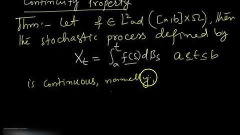 Check Out This Continuity Property of Ito Integral also | Sto0chastic Calculus | Stochastic Integral