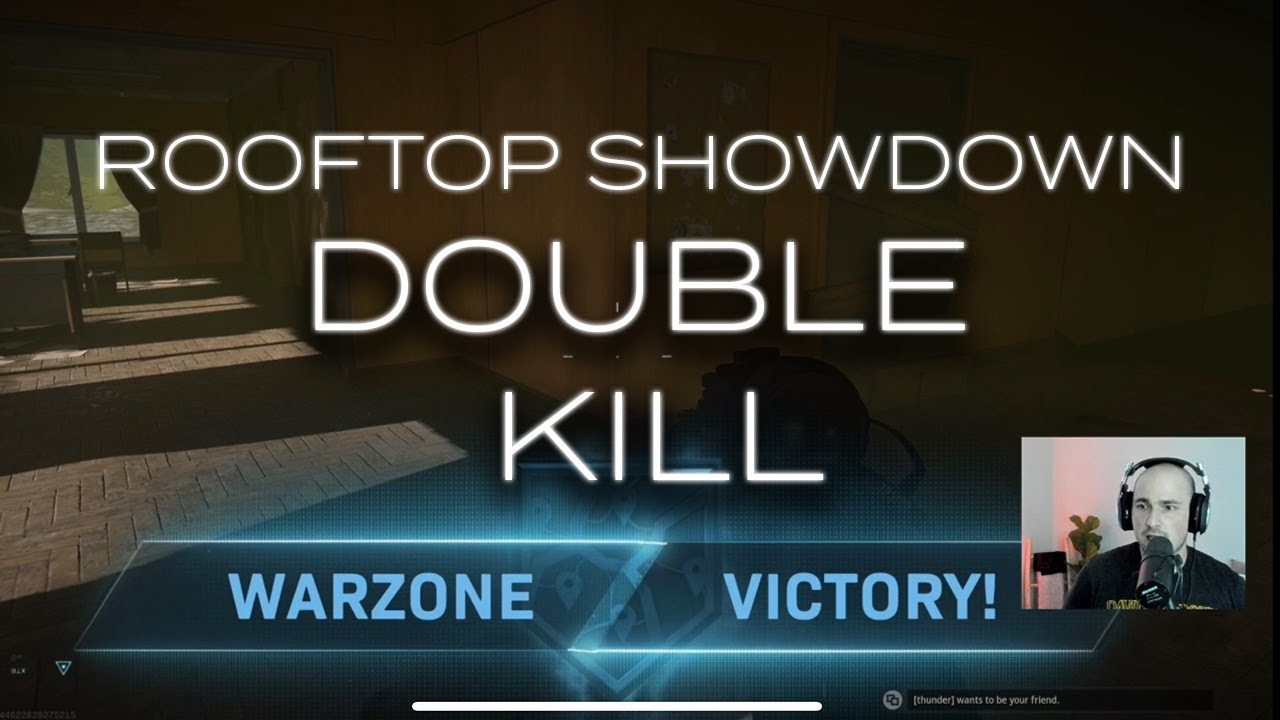 Rooftop Showdown Double Kill WARZONE WIN YouTube