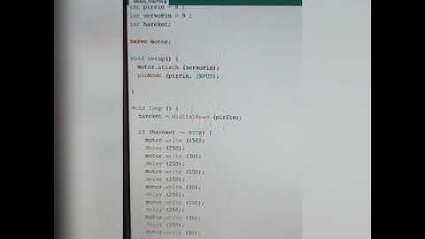 Arduino | PIR SENSÖR İLE SERVO MOTOR KONTROLÜ #6