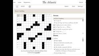 The Atlantic Crossword 13/06/2026