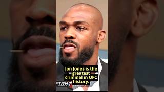 Jon Jones is the greatest criminal in UFC history. #shorts #jonjones #ufc