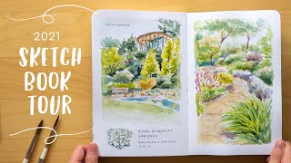 Watercolor Sketchbook Tour | 2021 Urban and Indoor Sketching