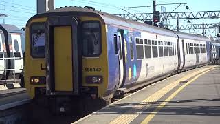 The Class 390 AVANTI No.390155 and Class 156 NORTHERN No.156485 was both arrives at Carlisle.