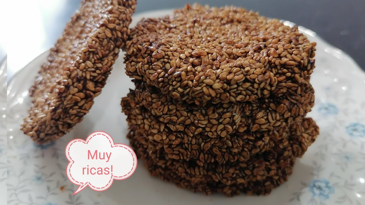 GALLETAS🌹DE AJONJOLÍ CRUJIENTES SIN HARINA