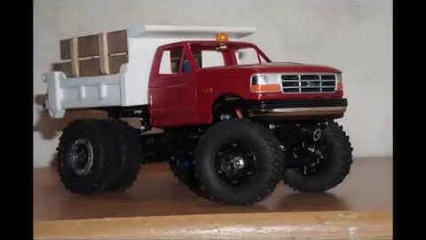 Losi 1/24 micro crawler custom scale ford dump truck build update