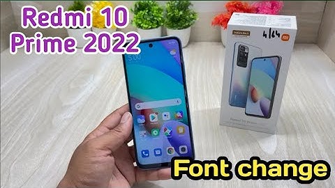 How To Change Font In Redmi 10 Prime 2022 ,Redmi 10 Prime 2022 Mein Font Customise