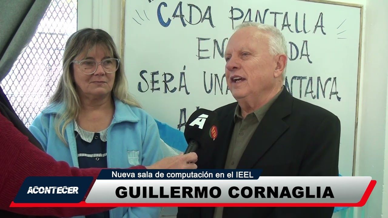 Marcos Juárez: Nueva sala de computación en el IEEL