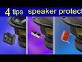 Connect the speakers to the amplifier  4 tips divide the frequency for treble hear better