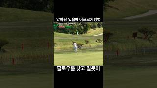 앞바람 불때 어프로치 방법