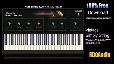Free VST and AU Plugins Vintage Simply String 100 % Free Download RDGAudio First look  Teaser