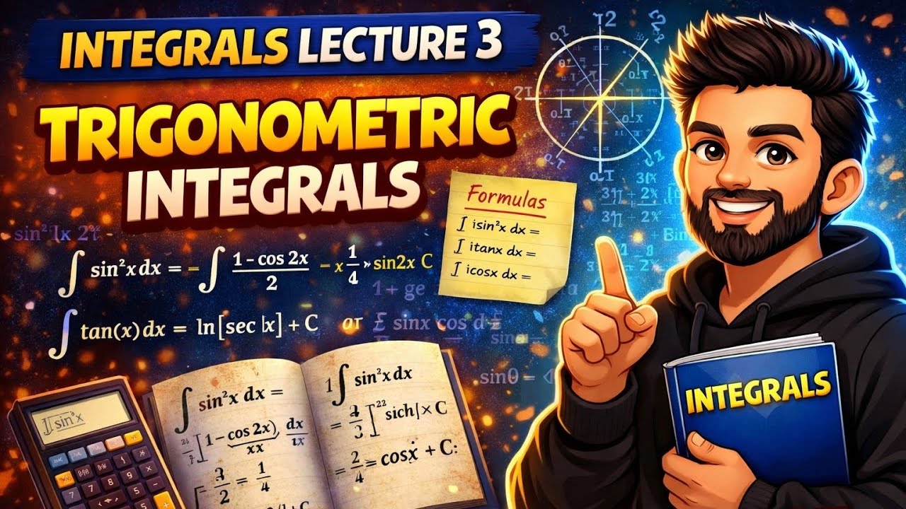 Integrals Lecture 3 🔥 | Trigonometric Integrals 💯 | Class 12 Maths ...