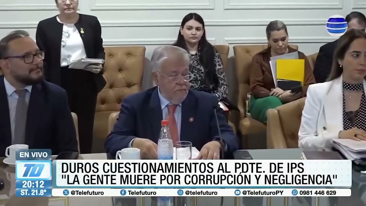 Duros cuestionamientos al presidente del IPS.