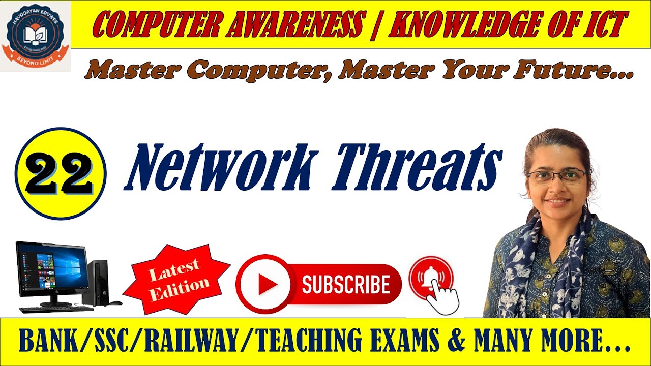 Knowledge of ICT || Network Threats & Security Measures || Computer ...