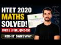 HTET 2020 TGT MATHS SOLUTION |PART FINAL| ROHIT SIR | HTET2026