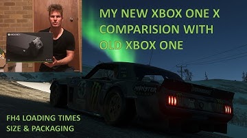 My new Xbox One X! Forza Horizon 4 loading times, size and packaging